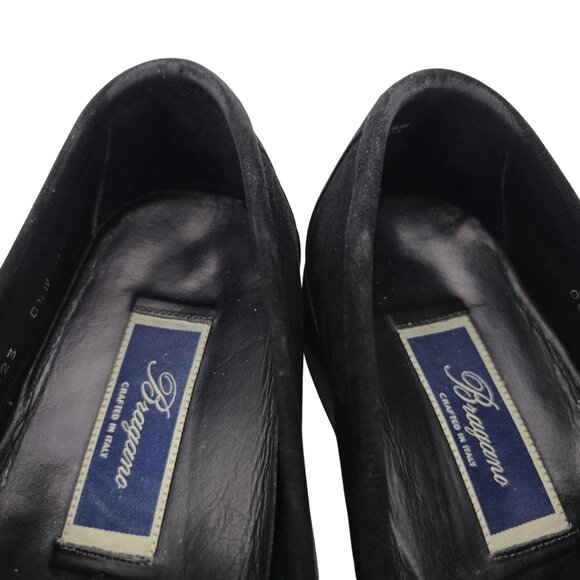 Vintage Bragano Cole Haan Italy Men 8.5W Black Suede Horsebit Loafers Dress Shoe main image 9